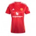 Camisa de Futebol Manchester United Alejandro Garnacho #17 Equipamento Principal Mulheres 2024-25 Manga Curta